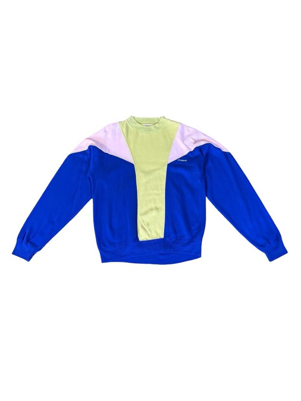 Vintage 1990s McGregor Blue White Paint Splatter Sweatshirt